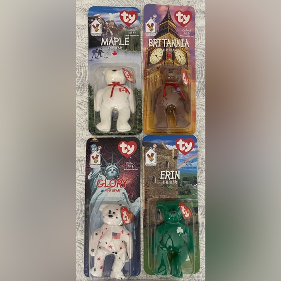 ✔️ RETIRED & RARE TY BEANIE BABY BEARS McDONALDS SET IF 4!  FACTORY SEALED! - Picture 4 of 13